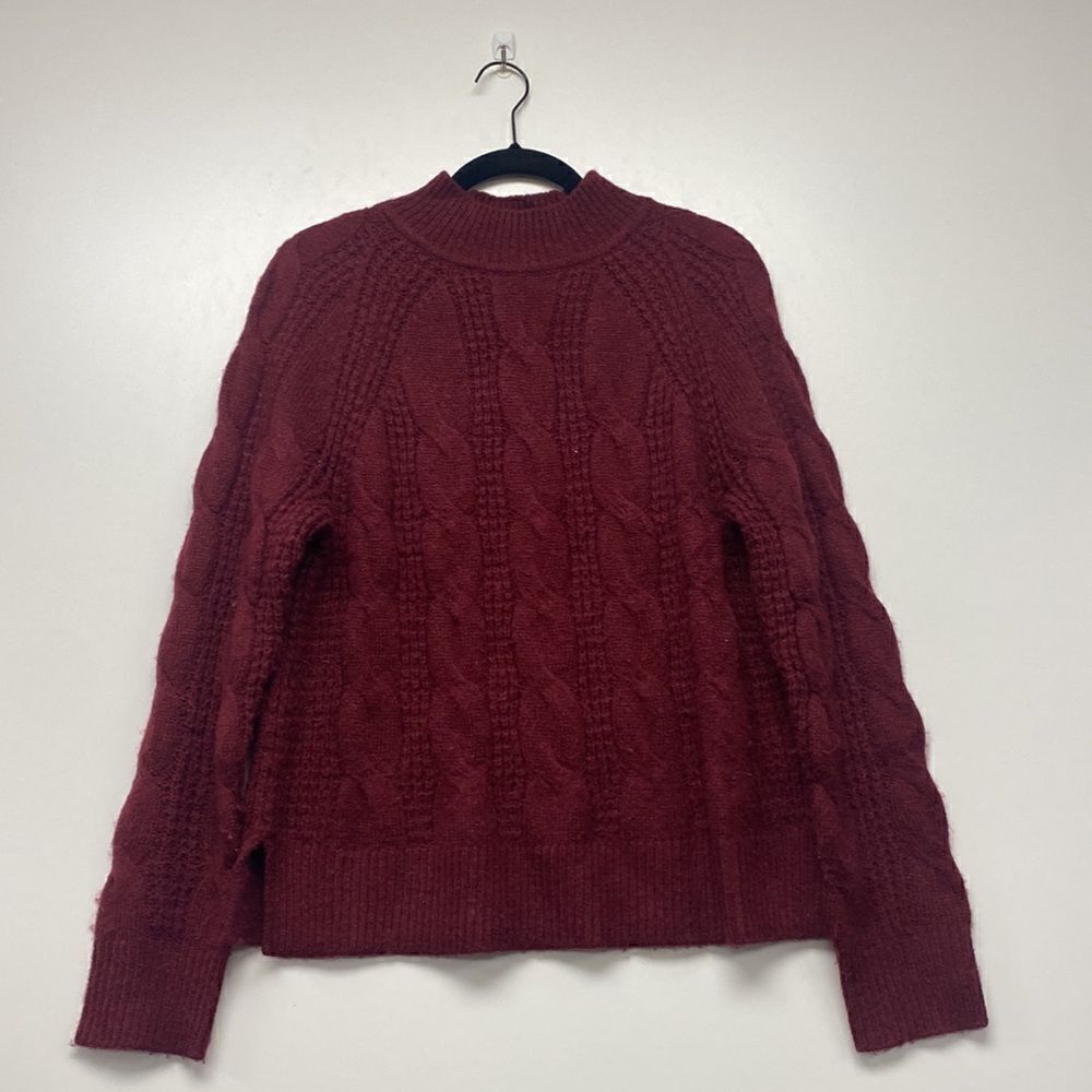 J. Crew Mockneck cable-knit sweater - Picture 3 of 4